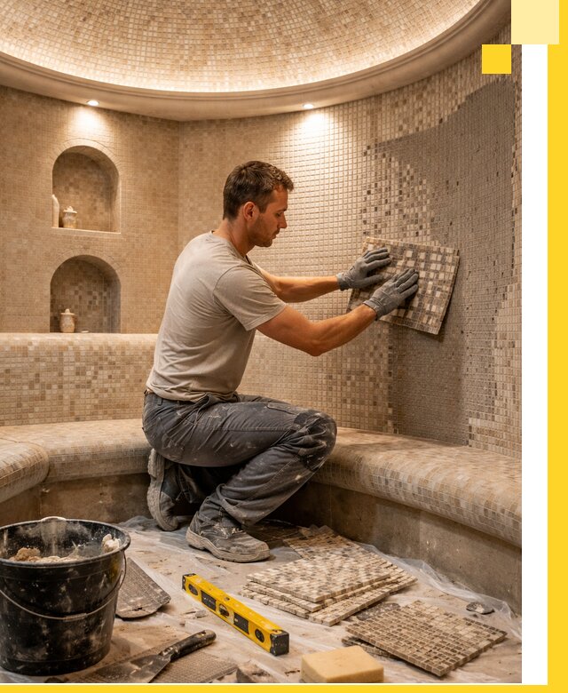 Устройство и монтаж домашнего хамама под ключ в Чайковском