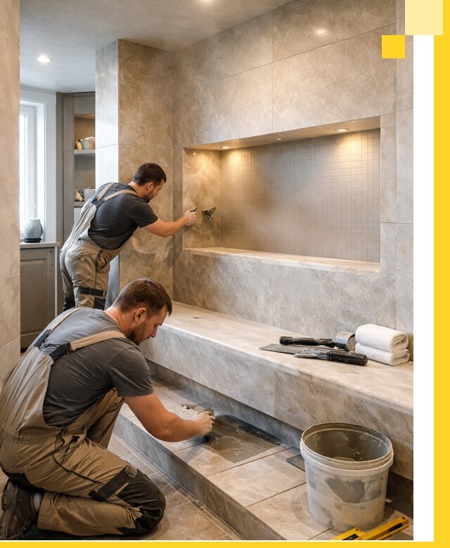 Профессиональное строительство хамама в квартире в Чайковском