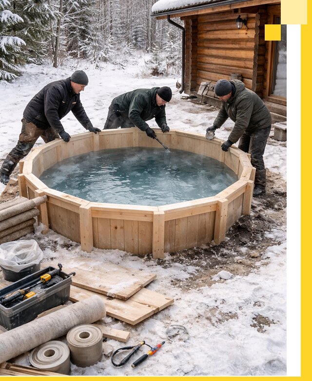Изготовление и установка ледяных купелей под ключ в Чайковском