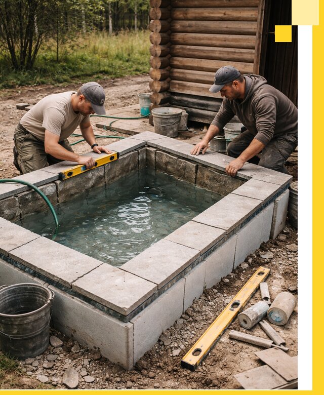 Изготовление и установка холодных купелей под ключ в Чайковском